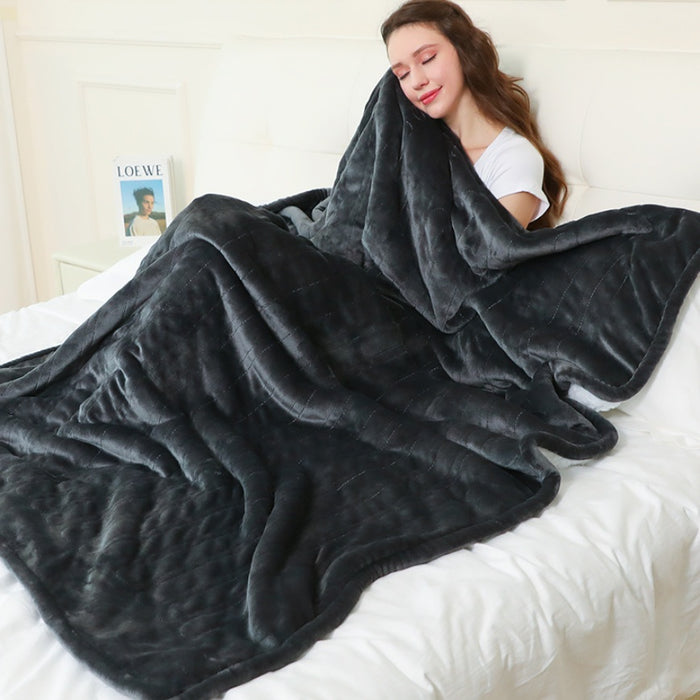Heat Grove Electric Heated Throw Blanket with 9 Heat Levels