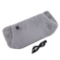 Plush heated waist belt with hand pocket