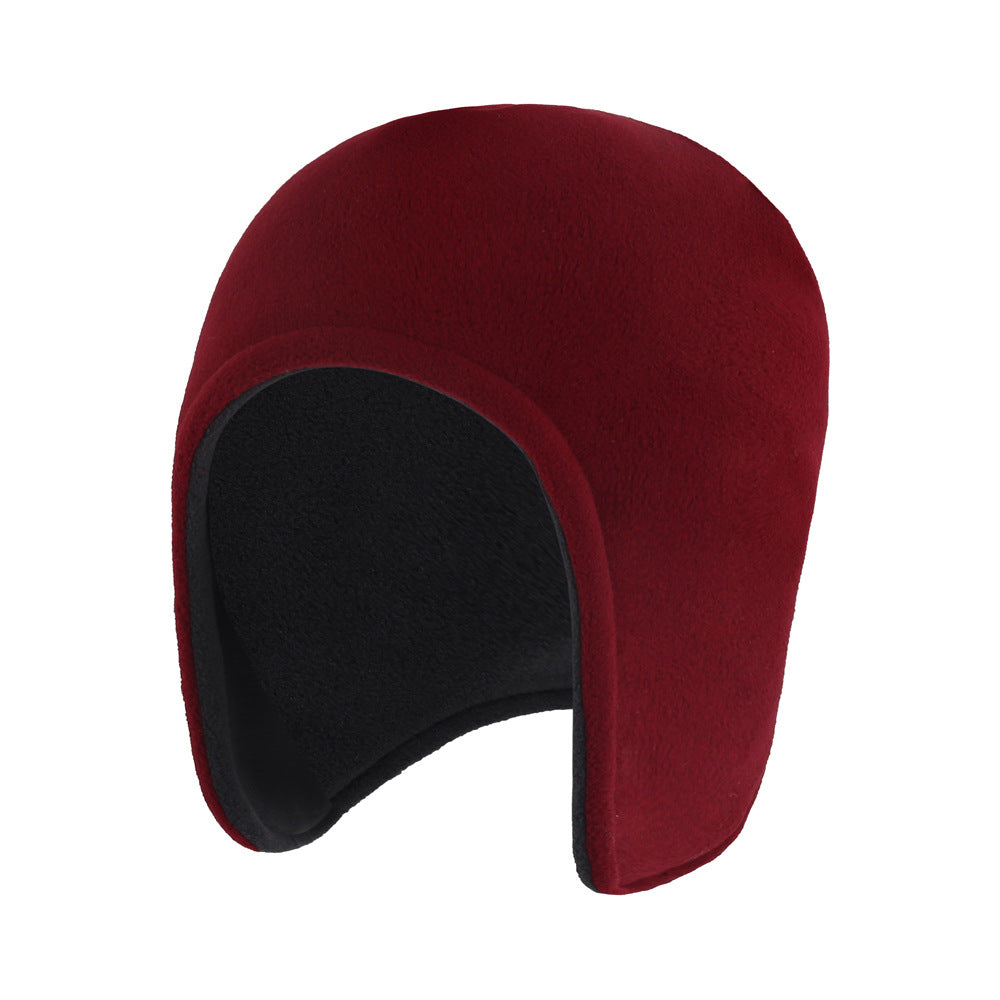 Polar fleece cap with ear flaps