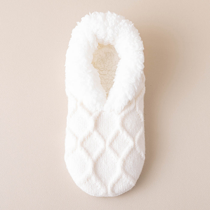 Heat Grove Plush-Lined Slipper Socks with Grip Dots