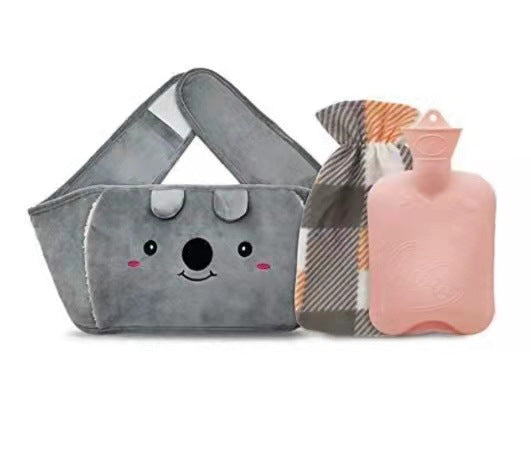 Plush Waist Hot Water Bottle Belt, 1000 mL Belly Warmer