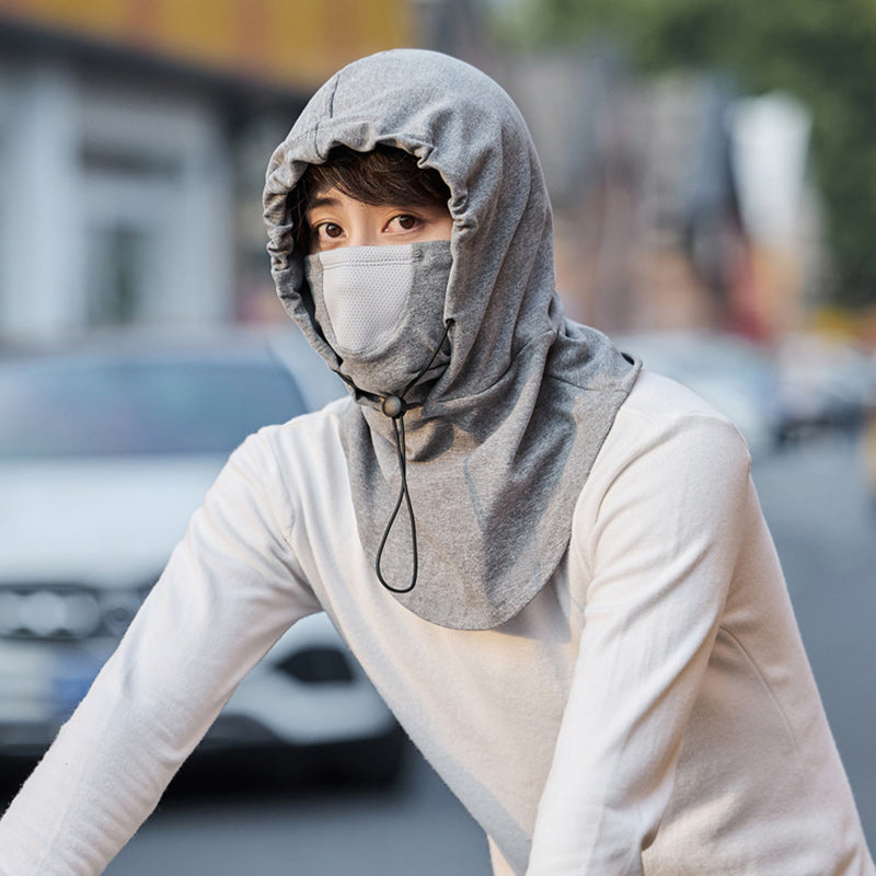 Hooded Face Mask &amp; Neck Warmer for Cycling and Skiing