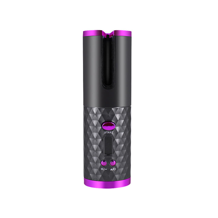 Cordless automatic rotating hair curler