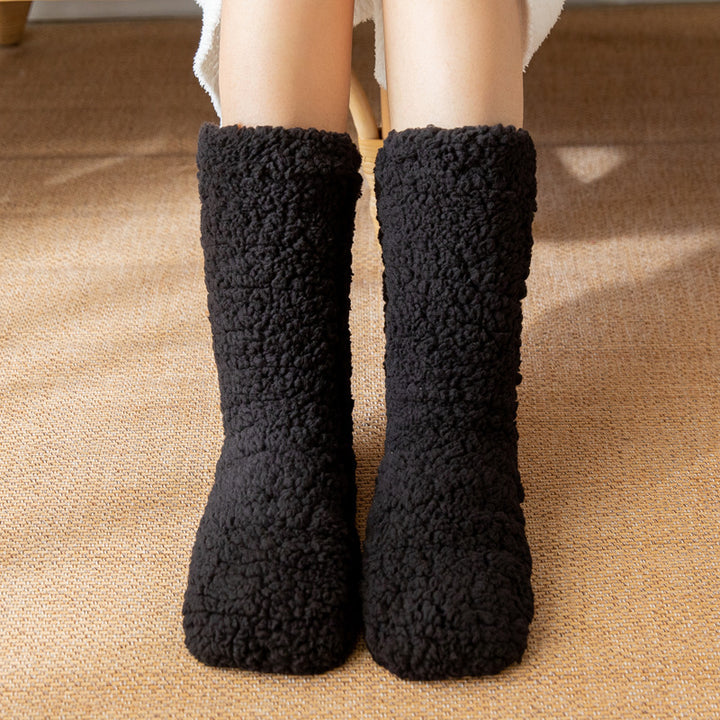 Extra thick fluffy fleece house socks