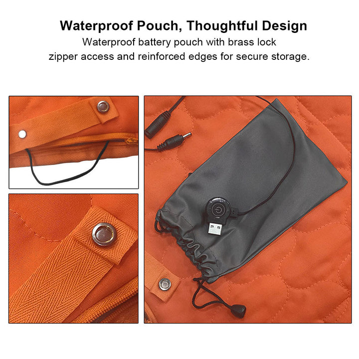 Heated Yoga Pad - 5-Zone Rapid Heat, USB Powered, Camping &amp; Home Use