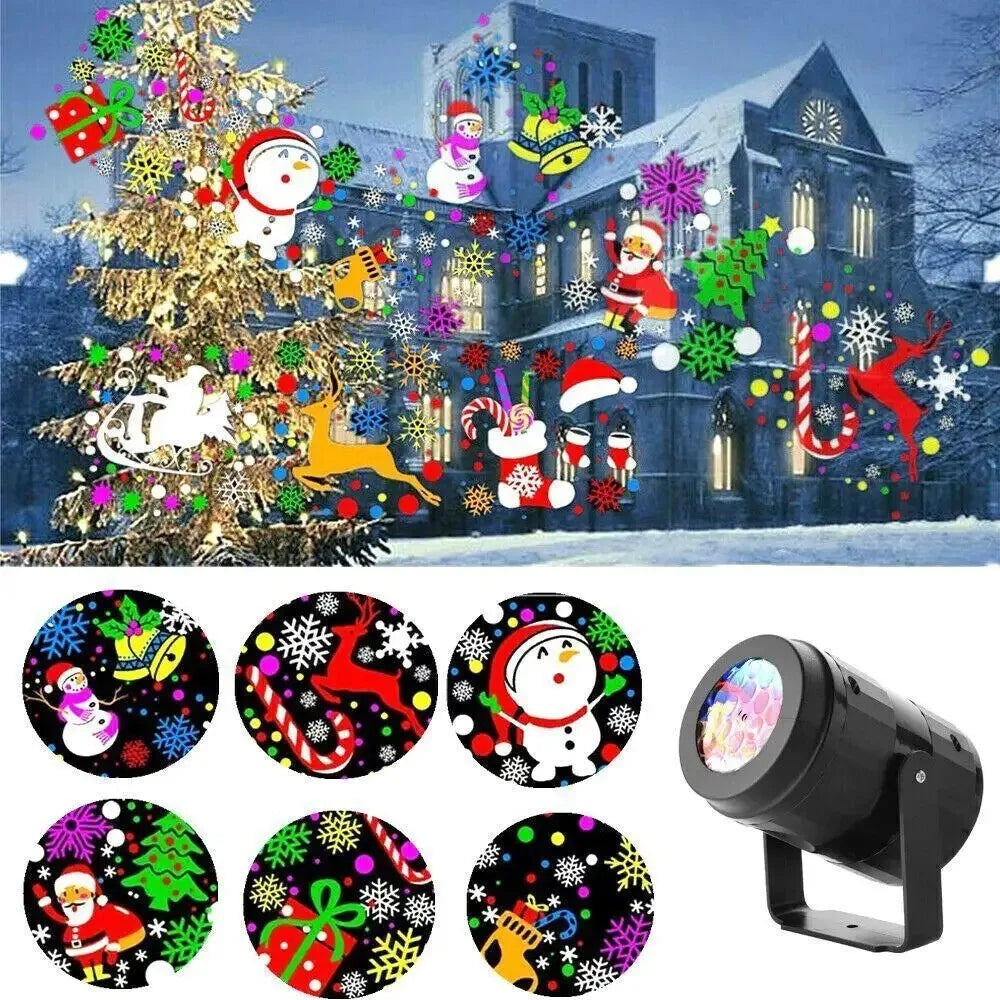 Christmas snowflake projector light