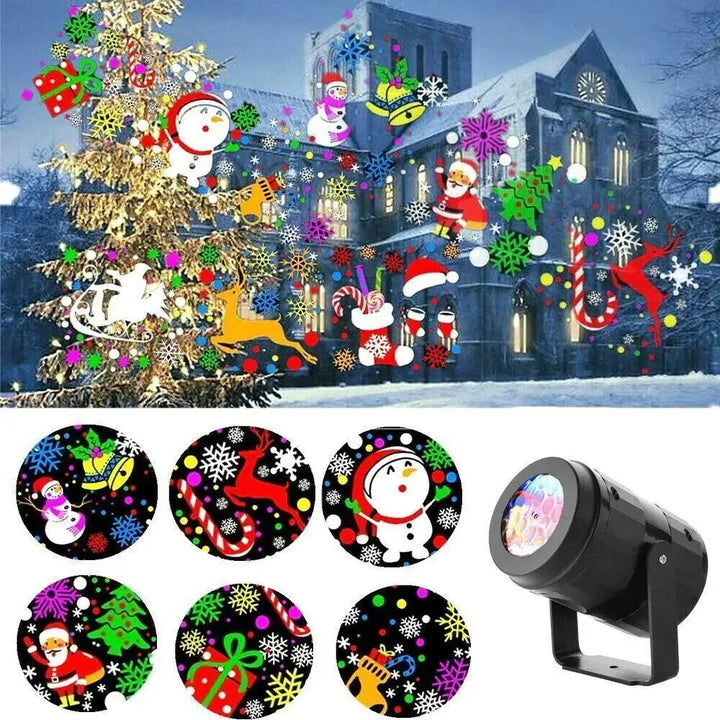 Christmas snowflake projector light