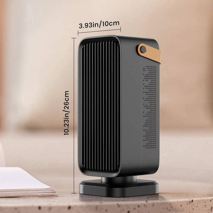 1200W Heater | PTC Ceramic Heating Element with 2 Seconds Heat-Up Time | 3 Heat Settings, Tip-Over and Overheat Protection
