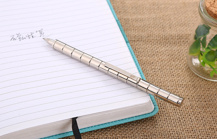 Magnetic fidget pen built into a shape