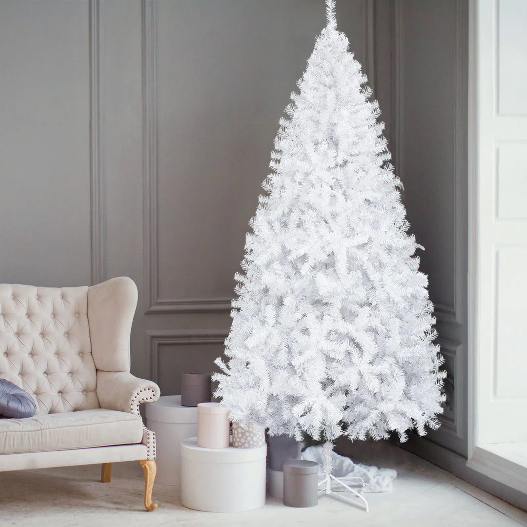 White unlit artificial Christmas tree 5 ft