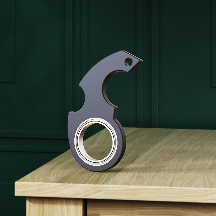 Heat Grove Fidget Spinner Keychain with Bottle Opener Edge