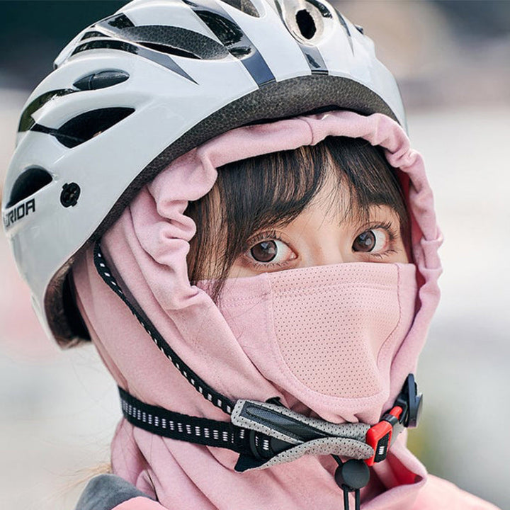 Hooded Face Mask &amp; Neck Warmer for Cycling and Skiing