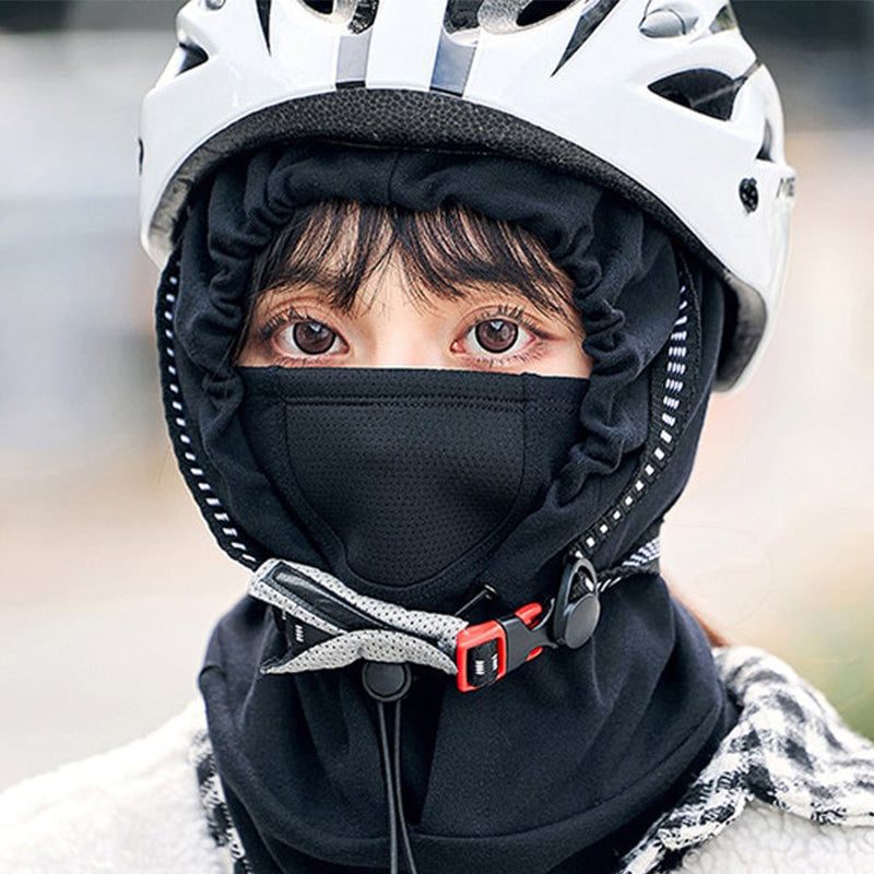 Hooded Face Mask &amp; Neck Warmer for Cycling and Skiing