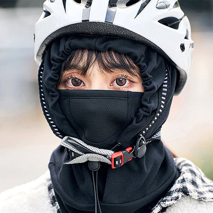 Hooded Face Mask &amp; Neck Warmer for Cycling and Skiing