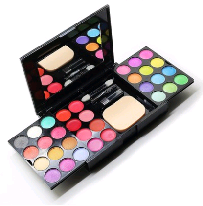 All-in-one makeup palette box with mirror