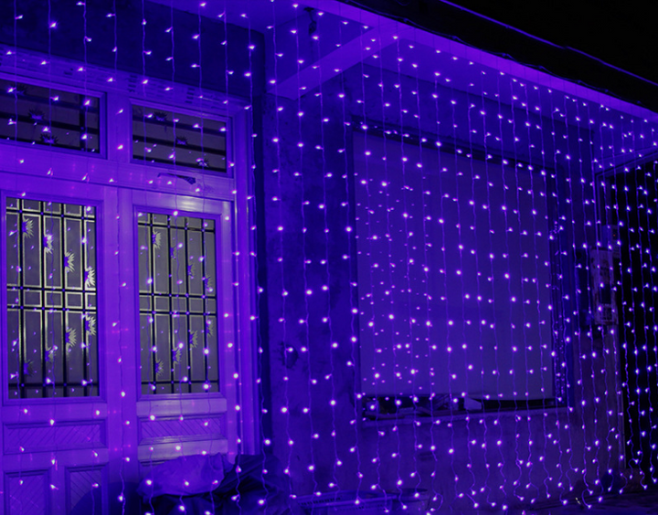 LED Curtain Lights 3 x 3 m with 304 LEDs and Remote Control