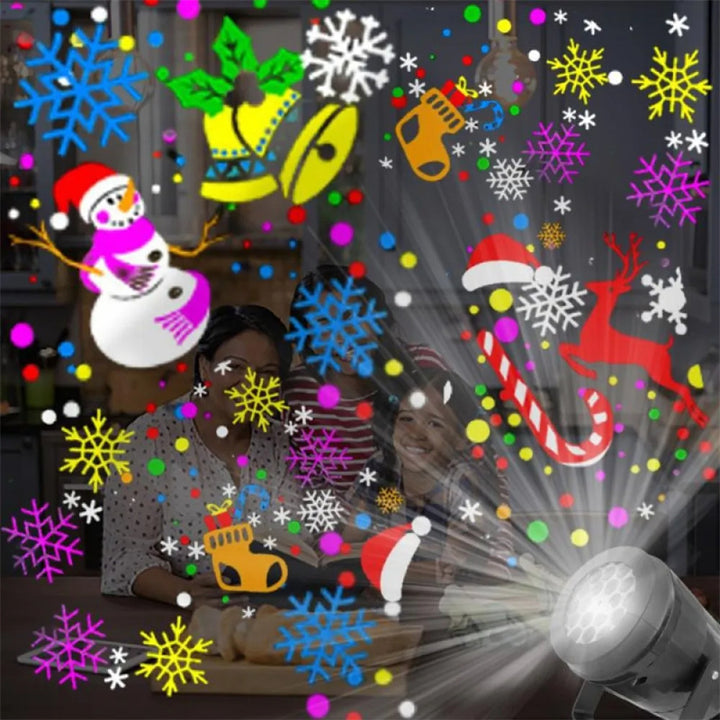 Christmas snowflake projector light