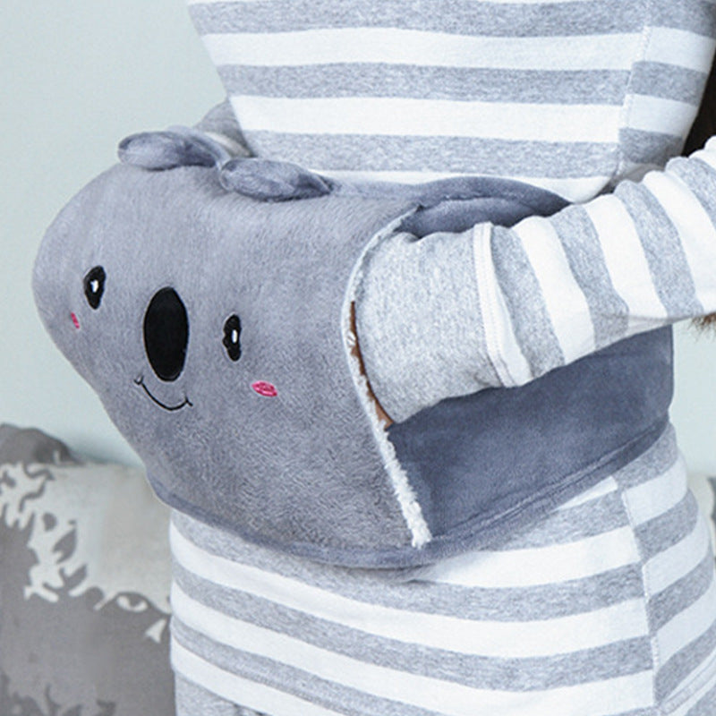 Plush Waist Hot Water Bottle Belt, 1000 mL Belly Warmer