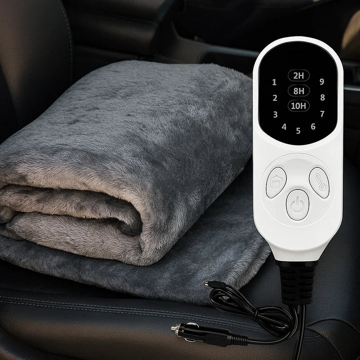 Electric Blanket Car Heated Washable Travel Throw