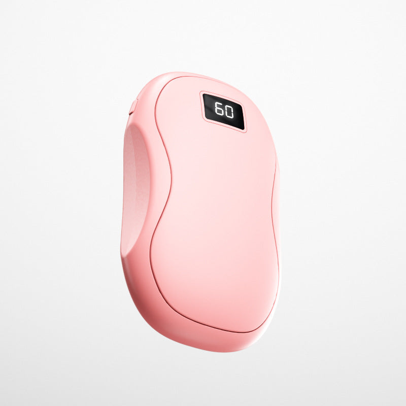 Mini rechargeable hand warmer with display