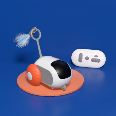 Heat Grove Remote Control Cat Car with Feather Wand