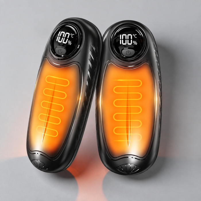 Heat Grove™ Rechargeable Hand Warmers 2-Pack with LED Display