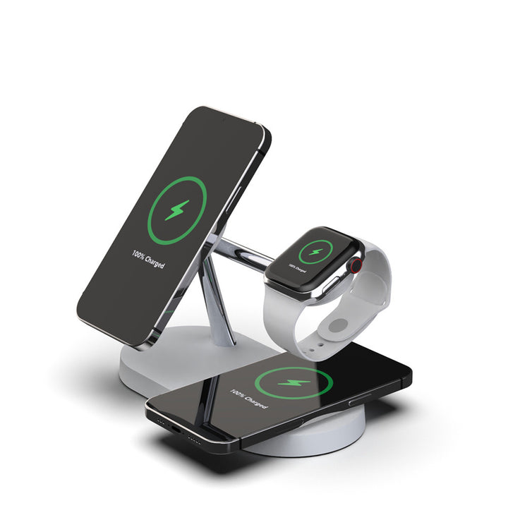 5-in-1 magnetic wireless charging stand with phone