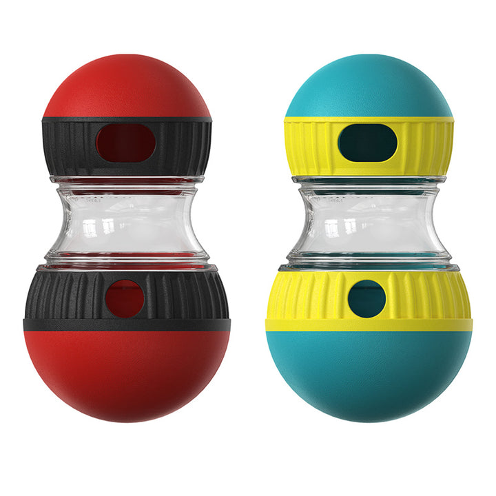 Treat dispensing wobble toy for dogs