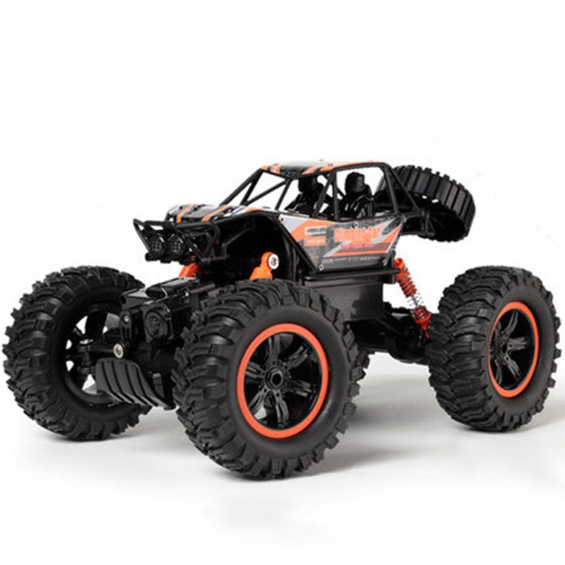 Blue off-road RC rock crawler truck