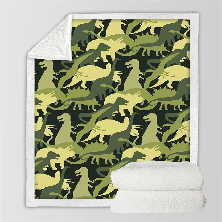 Dinosaur print kids blanket