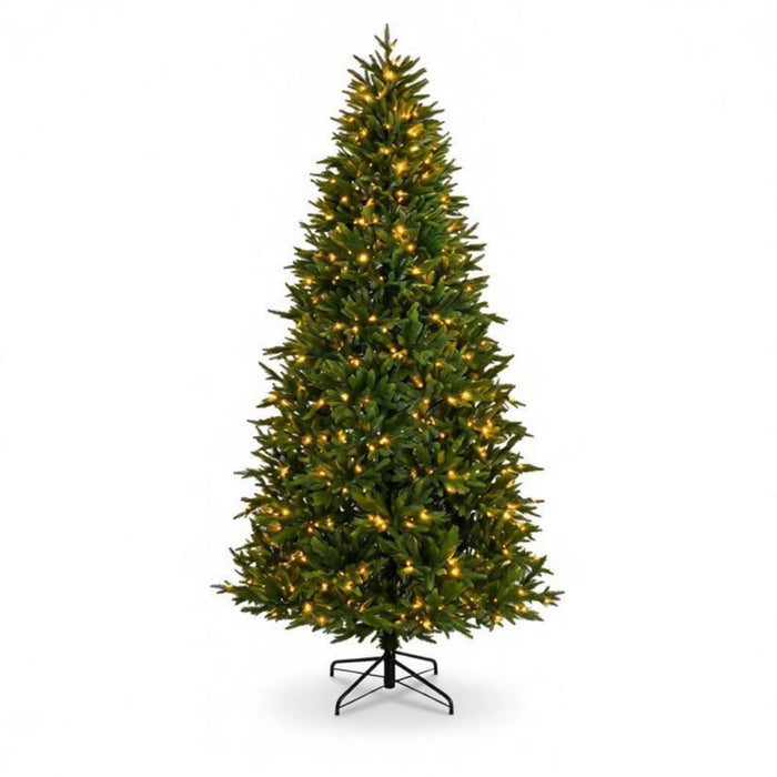 Heat Grove 7.5 ft Pre-Lit Christmas Tree with 480 LEDs and Remote