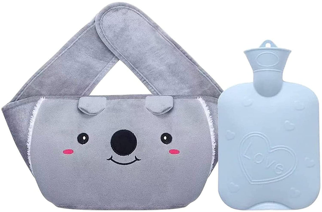 Large Animal Hot Water Bottle with Removable Washable Cover