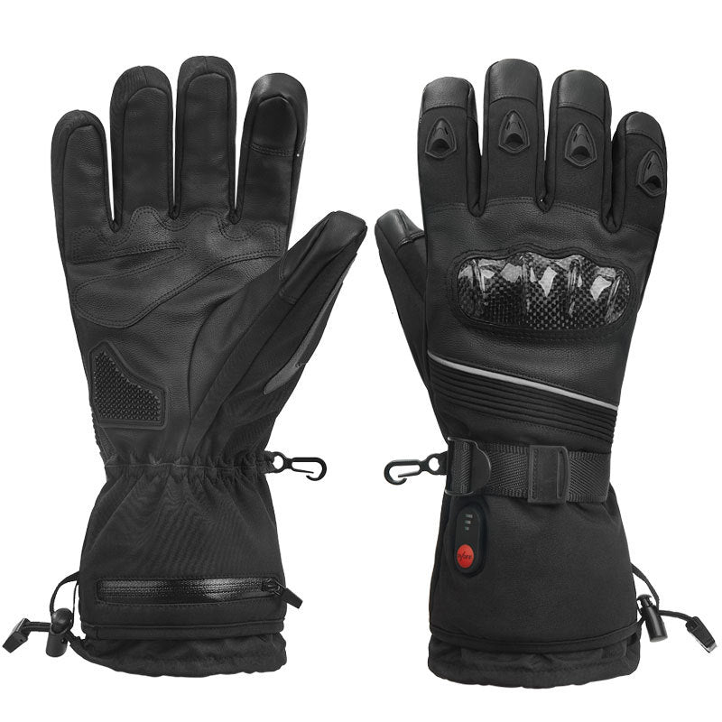 Waterproof Heated Ski Gloves with Rechargeable Battery