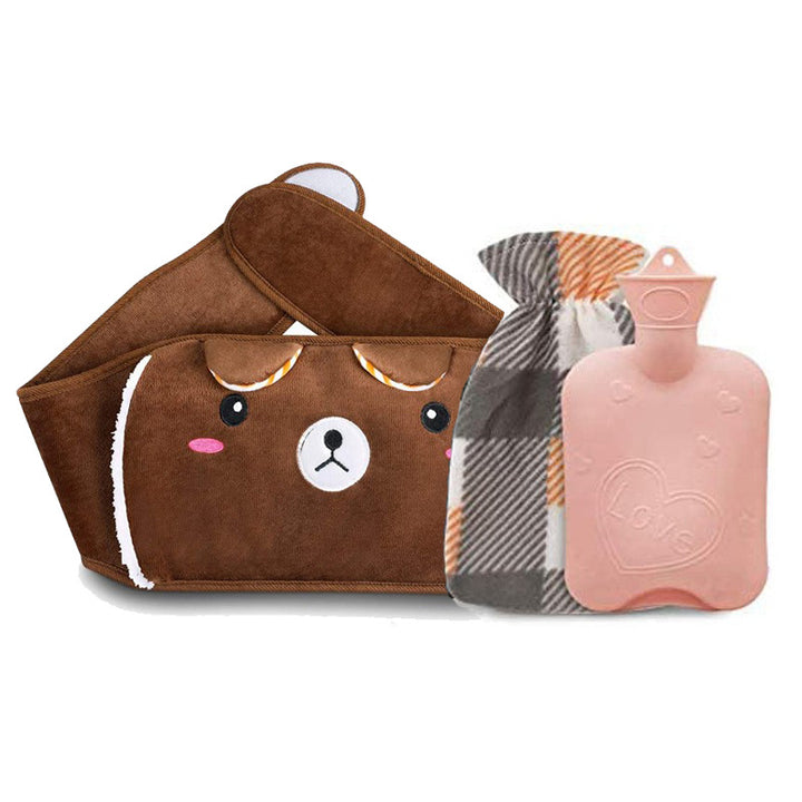 Large Animal Hot Water Bottle with Removable Washable Cover