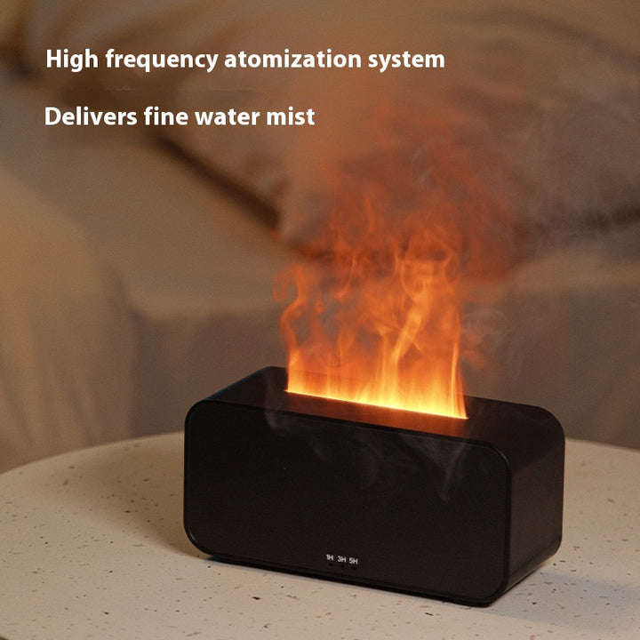 Compact USB Flame Aroma Diffuser with 2/8 Hour Timer