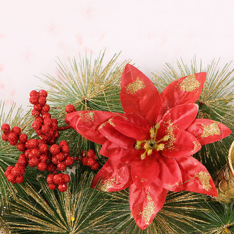 Frosted Pine Christmas Swag with Pine Cones and Berries
