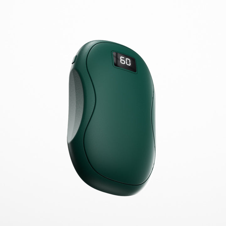 Mini rechargeable hand warmer with display