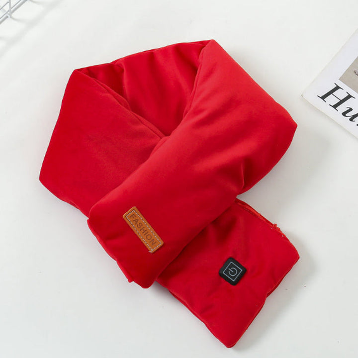 Velvet Heated Scarf with Three Heat Levels and USB Power
