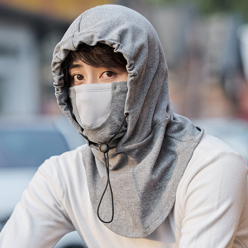 Hooded Face Mask &amp; Neck Warmer for Cycling and Skiing