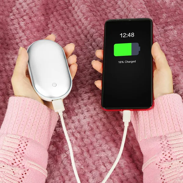 Portable Hand Warmer with 5000 mAh Power Bank, Rechargeable