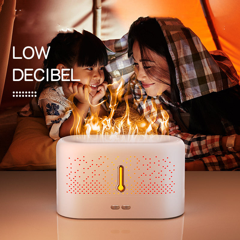 Ultrasonic Flame Aromatherapy Diffuser with Essential Oils, 200 ml