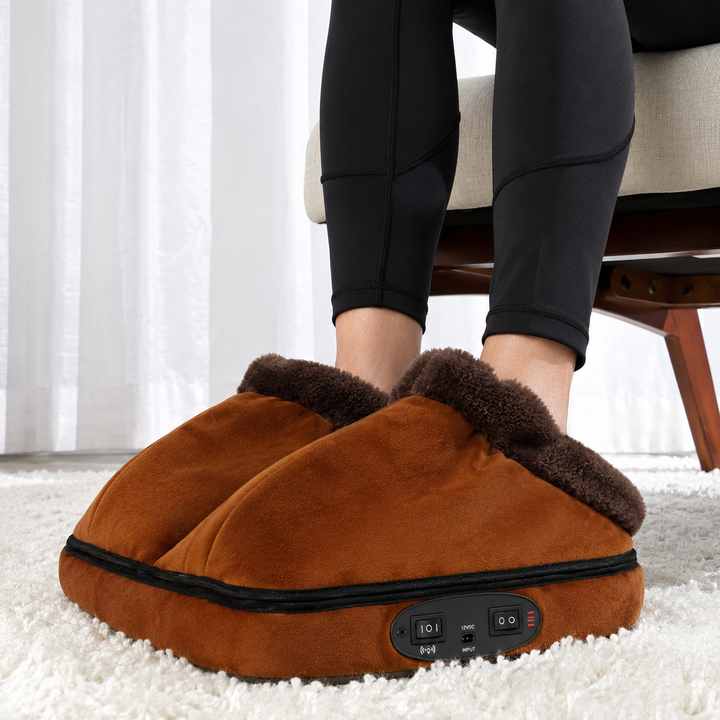 Heat Grove™ Heated Foot Warmer Massager with Fleece-Lined Dual Pockets