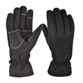 Black softshell winter gloves