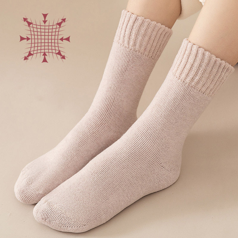 Unisex Thermal Socks | Self-Heating Fleece Lining | Moisture-Wicking | 3-Pair Set