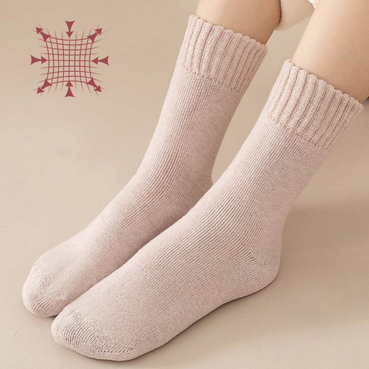 Unisex Thermal Socks | Self-Heating Fleece Lining | Moisture-Wicking | 3-Pair Set
