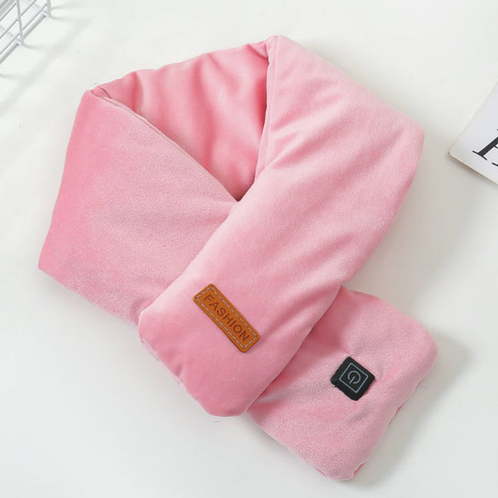 Velvet Heated Scarf with Three Heat Levels and USB Power