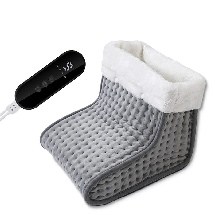 Heat Grove™ Plush Electric Foot Warmer With 9 Heat Settings and Remote
