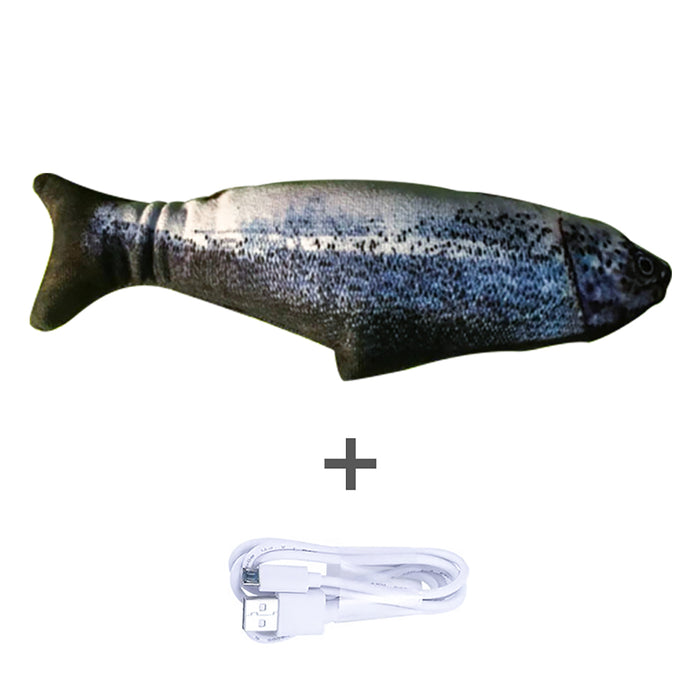 Heat Grove Electric Flopping Fish Cat Toy with Washable Cover