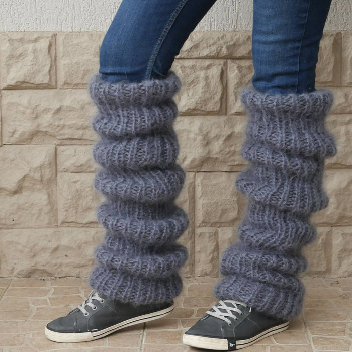 Heat Grove Chunky Slouchy Knit Leg Warmers, Extra Long