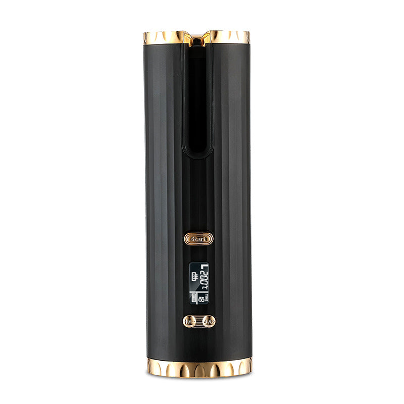 Cordless automatic rotating hair curler